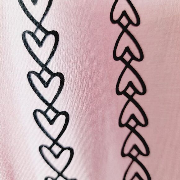 Victoria's Secret Chain of Hearts Lace Nightgown Pink Negligee Size Large - Picture 5 of 8